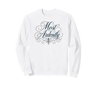 Inscription « Most Ardently Jane Austen » Bleu Marine Sweatshirt
