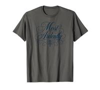 Inscription « Most Ardently Jane Austen » Bleu Marine T-Shirt