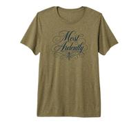 Inscription « Most Ardently Jane Austen » Bleu Marine T-Shirt Haut de Gamme