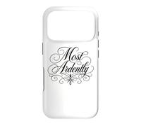 Inscription « Most Ardently Jane Austen » Noir Coque pour iPhone 17 Pro