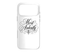 Inscription « Most Ardently Jane Austen » Noir Coque pour iPhone 17 Pro Max