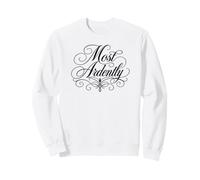 Inscription « Most Ardently Jane Austen » Noir Sweatshirt