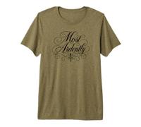 Inscription « Most Ardently Jane Austen » Noir T-Shirt Haut de Gamme