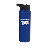 Inscription « Never Trust a Sheep Sleep Fun » Stainless Steel Insulated Water Bottle