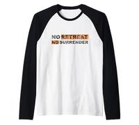 Inscription « No Retreat No Surrender » Vintage Manche Raglan