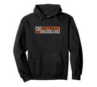 Inscription « No Retreat No Surrender » Vintage Sweat à Capuche