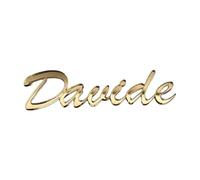Inscription personnalisée en Plexi acrylique doré miroir avec nom ou texte au choix, décoration pour gâteaux, événements, chambres et autres disponibles en différentes tailles (35 cm)