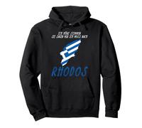 Inscription Rhodes Grèce Sweat à Capuche
