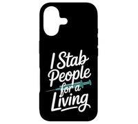 Inscription Sarcastique Amusante « I Stab People for a Living » Coque pour iPhone 17
