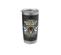 Inscription « Single Malt On The Rocks » Gobelet isotherme en acier inoxydable double paroi