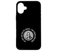 Inscription « sünden are as My Strong Coffee » Coque pour iPhone 16 Plus