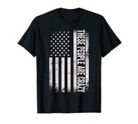Inscription « These People are Crazy American Flag » T-Shirt