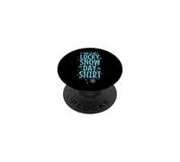 Inscription « This is My Lucky Snow Day » PopSockets PopGrip Adhésif