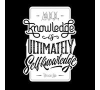 Inscription : Toute connaissance est en fin de compte une conscience de soi Stickers artistiques en vinyle 50.4x69.3cm Modification et ajout d'informations possibles Blanc