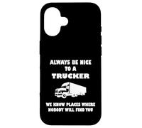 Inscription « Truck Fahrer » Coque pour iPhone 16