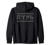 Inscription « TÜRK » avec Lettres Göktürk, Design créatif Turk Sweat à Capuche