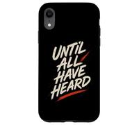 Inscription « Until All Have Heard » avec Inscription « Faith » Coque pour iPhone XR