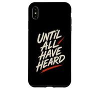 Inscription « Until All Have Heard » avec Inscription « Faith » Coque pour iPhone XS Max