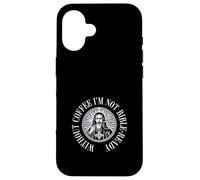 Inscription « Without Coffee I'm Not Bible-Ready Kaffee Kirche » Coque pour iPhone 16