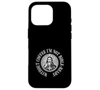 Inscription « Without Coffee I'm Not Bible-Ready Kaffee Kirche » Coque pour iPhone 16 Pro