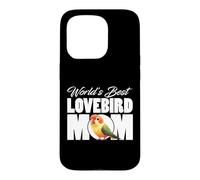 Inscription World's Best Lovebird Mom Coque pour iPhone 15 Pro