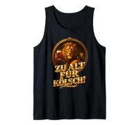 Inscription « ZU Alt FÜR KÖLSCH! » Lion et chèvre Débardeur