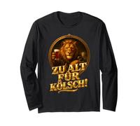 Inscription « ZU Alt FÜR KÖLSCH! » Lion et chèvre Manche Longue