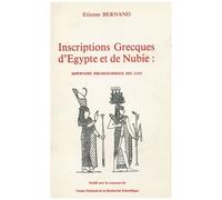 Inscriptions Grecques D'egypte Et De Nubie - Répertoire Bibliographique Des Igrr
