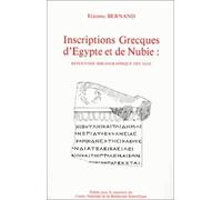 Inscriptions grecques d'Egypte et de Nubie: Répertoire bibliographique des OGIS