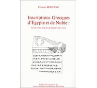Inscriptions Grecques D'egypte Et De Nubie - Répertoire Bibliographique Des Ogis