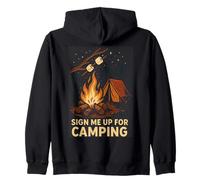 Inscrivez-Moi pour Une scène de feu de Camp en Camping Sweat à Capuche
