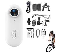 INSDHCCHD Caméra de Capture POV étanche 4K Pro, caméras d'action corporelle Portables HD Ultra Grand Angle 170 °, avec Accessoires, for la plongée, Le Cyclisme et Les activités Plein air(White-4K)