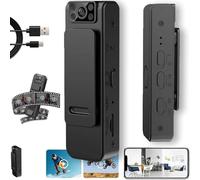 INSDHCCHD Nouvelle caméra de réduction de Bruit HD 1080p, Mini avec Enregistrement Audio et vidéo, Rotation à 180 °, visée Nocturne Grand Angle 90-100 °, Objectif Rotatif Plug & Play.(WiFi Model)