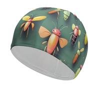 Insect Atlas Bonnet de bain confortable pour réduire la traînée et protéger les cheveux, durable, doux, élastique, garde la coiffure inchangée pour homme et femme
