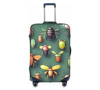 Insect Atlas Housse de protection anti-rayures pour valise à roulettes, 45,7 à 81,3 cm, convient pour les voyages, les voyages d'affaires, blanc, M