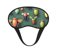 Insect Atlas Masque de sommeil occultant, polyester doux, anti-lumière, élégant, convient pour les hommes et les femmes, pour le travail quotidien et les voyages en plein air.