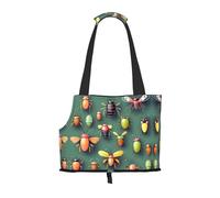Insect Atlas Sac à bandoulière pour animal domestique Sac à bandoulière pour petits chiens et chats Sac de courses et voyage Sac double usage