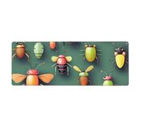 Insect Atlas Tapis de souris 30,5 x 80 cm de long avec base antidérapante pour jeux et bureau