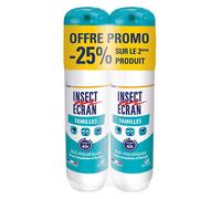Insect Ecran Anti-moustiques Spray répulsif peau Familles 2 x 100 ml