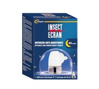Insect Ecran Diffuseur Insecticide Anti-Moustiques avec 1 Recharge Incluse 30 ml