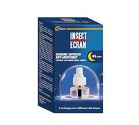 INSECT ECRAN Recharge Diffuseur Insecticide - Anti-Moustiques Électrique - Efficacité 45 nuits - Protection Continue - Dès 24 mois - 30 ml