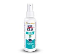 INSECT ECRAN - Spray Anti-Moustiques - Protection contre les piqûres de moustiques et de tiques - Peau - Spécial enfants - Spray - 100 ml - DEET - 1an