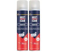 INSECT ECRAN - Spray Anti-Moustiques - Efficace sur les Moustiques, Mouches et Guêpes - Effet Foudroyant - Grand Format- Aérosol - 250ml (Lot de 2)