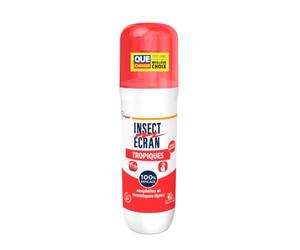 INSECT ECRAN Tropiques - Spray Anti-Moustiques Répulsif - 8H - 75 ml | Protection contre les piqûres de moustiques et paludisme - 100% efficace sur le moustique tigre* - Formulé avec du Deet**