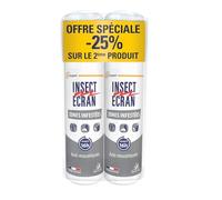 INSECT ECRAN -ZONES INFESTEES- Anti-moustiques - Spray répulsif peau Protection contre les piqûres de moustiques Zones Infestées 100 ml Lot 2 -25% 200