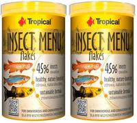 Insect Menu Flakes 1000ml / 200g - Aliment pour Poisson en Flocons à Base de 3 Insectes (Lot de 2)