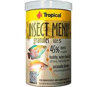 Insect Menu GRANULES Size S 1000ml / 540g - Aliment pour Poisson sous Forme de granulés à Base de 3 Insectes Qui se noient