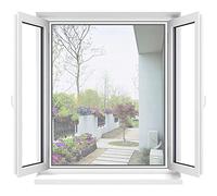 Insect Stop Moustiquaire Standard Pour Fenêtre,moustiquaire De Fenêtre, Ajustement Sans Perçage | Transparent | Protection Contre Les Insectes Installation Facile (100 x 120 cm,Noir)