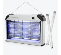 Lampe Anti Moustique Double Grille, 20W UV Anti Insectes Volants Electrique Intérieur Efficace Portée 50-80m² Pièges à Mouche Tueur Lampe, Destructeur d' Insectes, Maison, Cuisine, Bureau