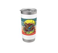 Insectburger Manger des insectes Je mange des insectes Gobelet isotherme en acier inoxydable double paroi